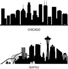 Load image into Gallery viewer, City Skyline (LARGE- HORIZONTAL)