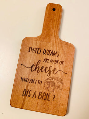 Sweet Dreams Are Made Of Cheese Funny Mother's Day Cutting Board Gift –  Lady Laser Co